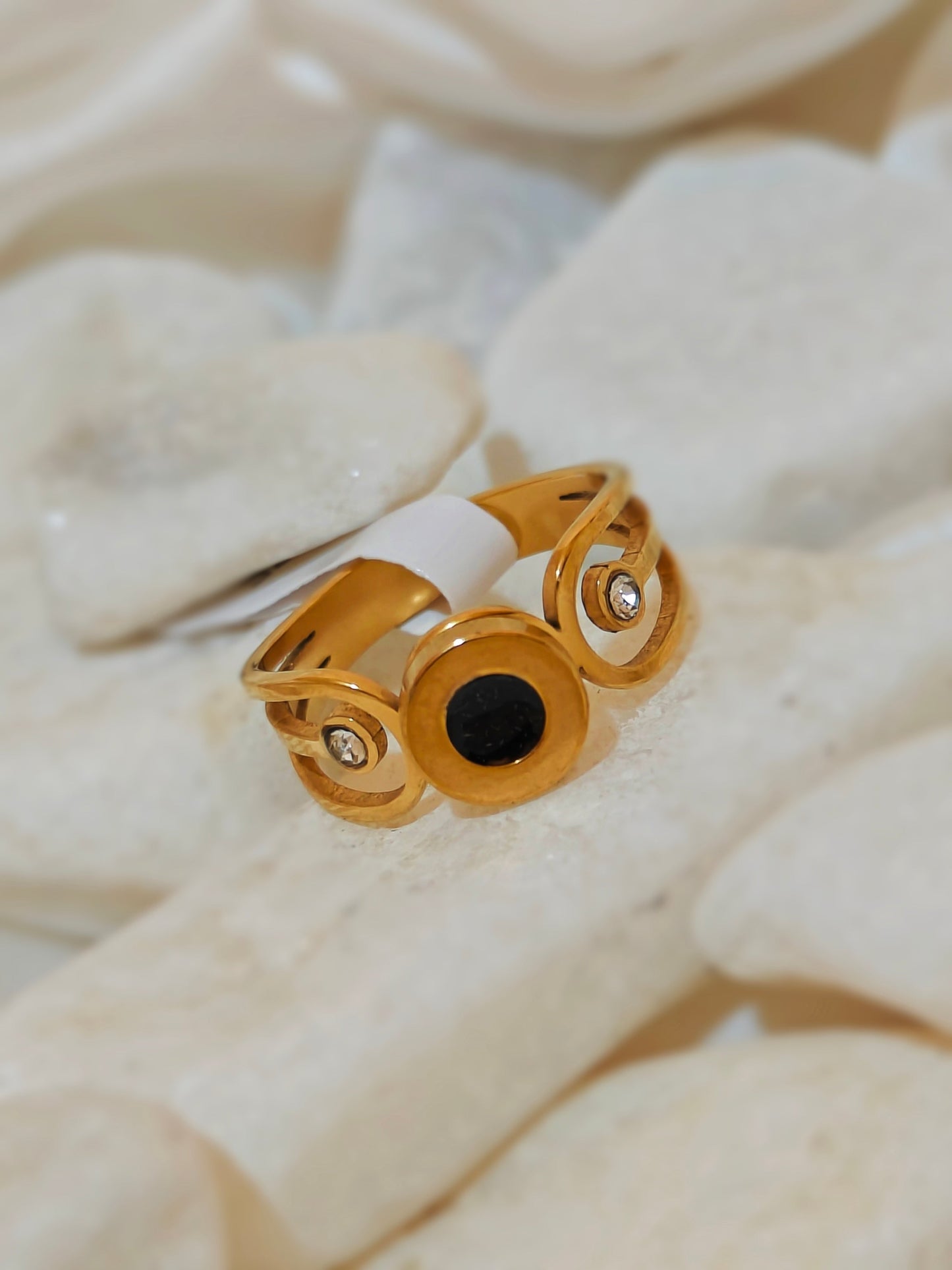 ETERNAL GOLD PLATED STAINLESS STEEL RING