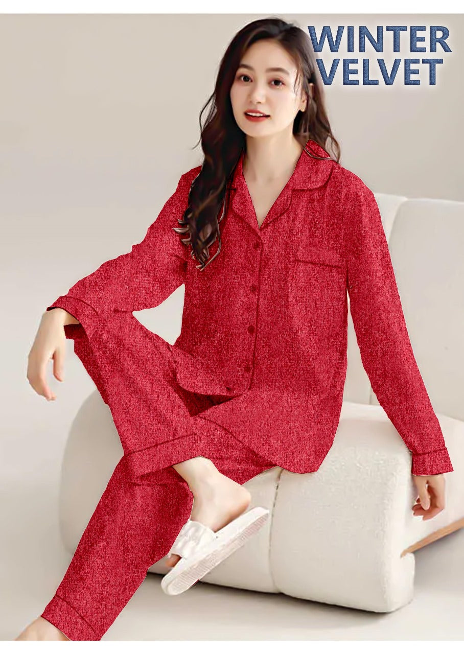 VELVET SLEEPING SUIT